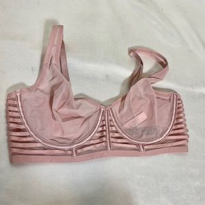 COPY - VS 34DD Unlined mesh plunge bra 34DD womens wired